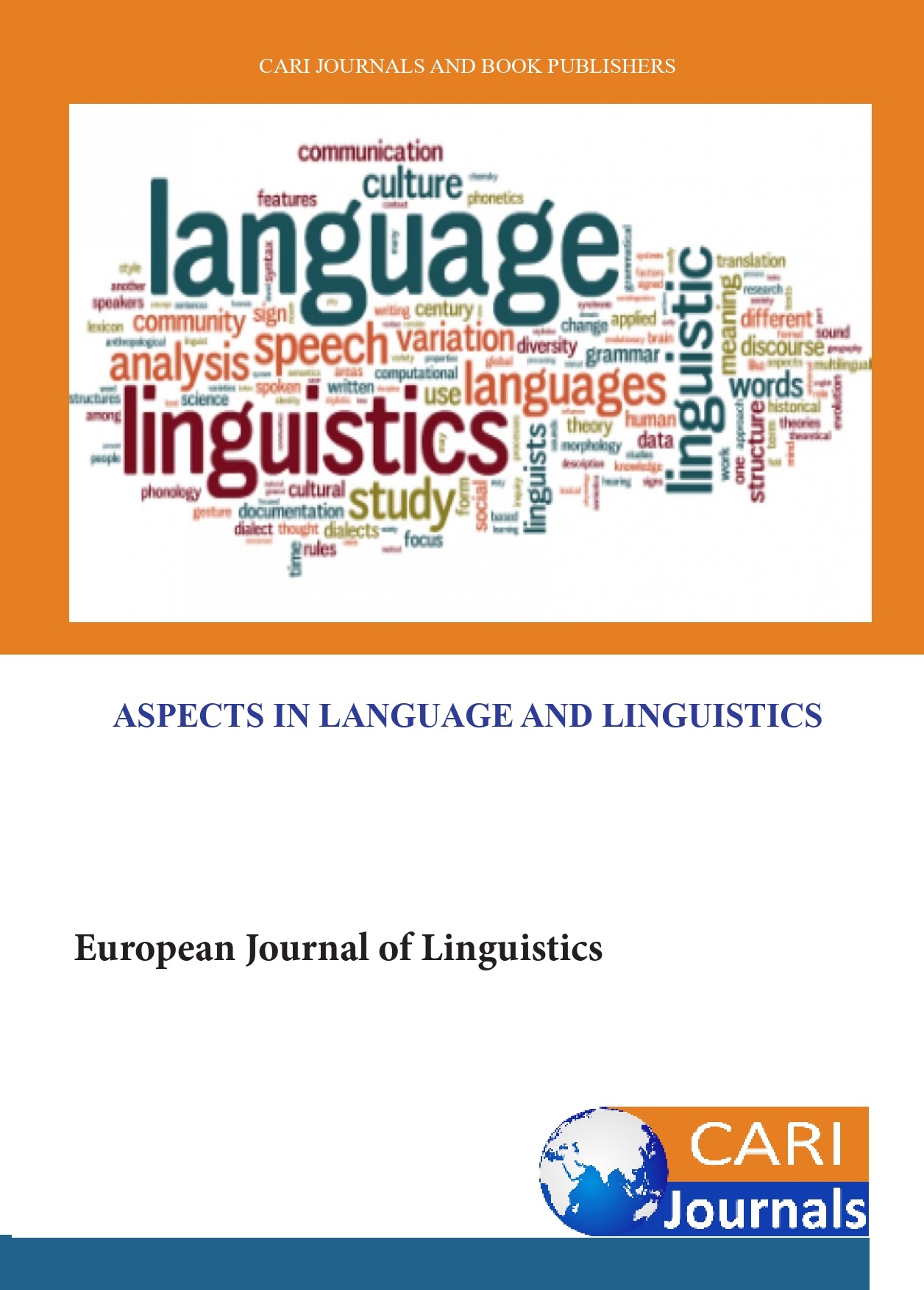 and　Aspects　Language　CARI　in　Linguistics　Journals