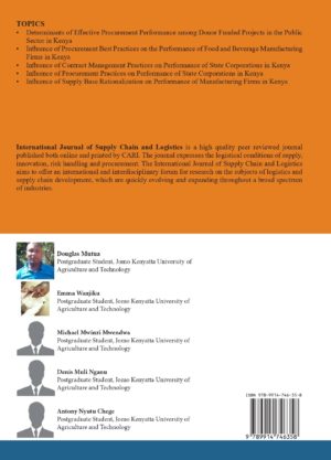 Innovations and Strategies for Logistics and Supply Chain