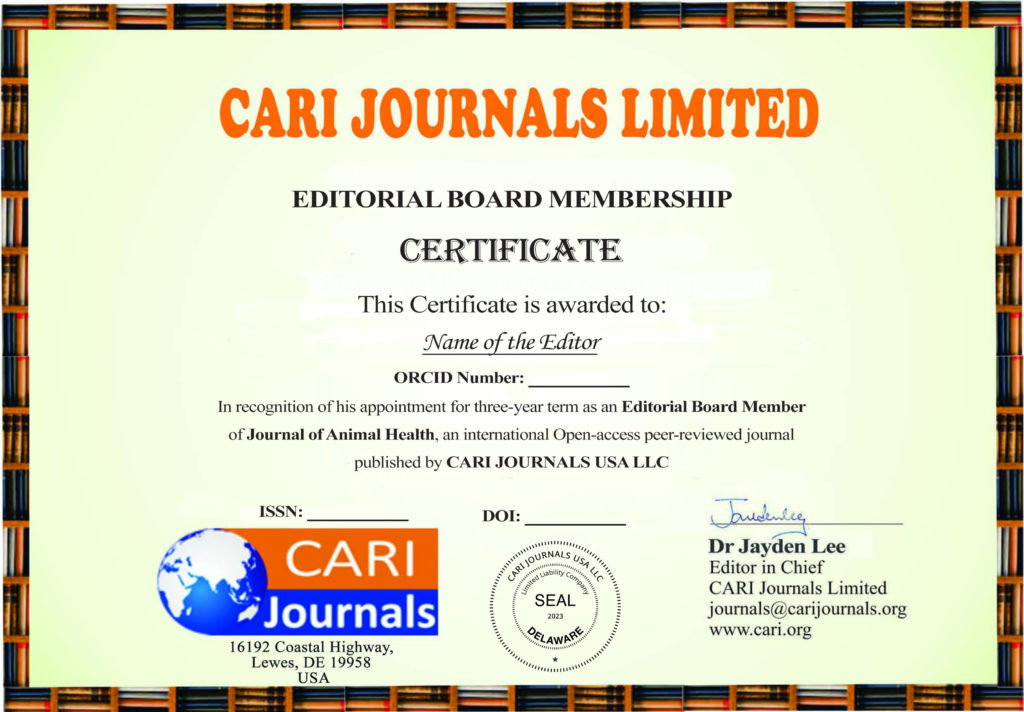 cari Editorial Membership Cert